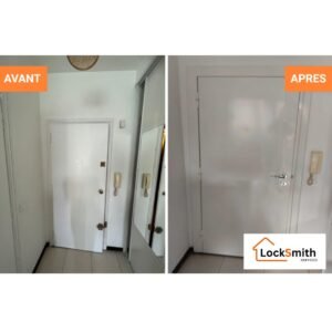 avant et aprés intervention serrurier
